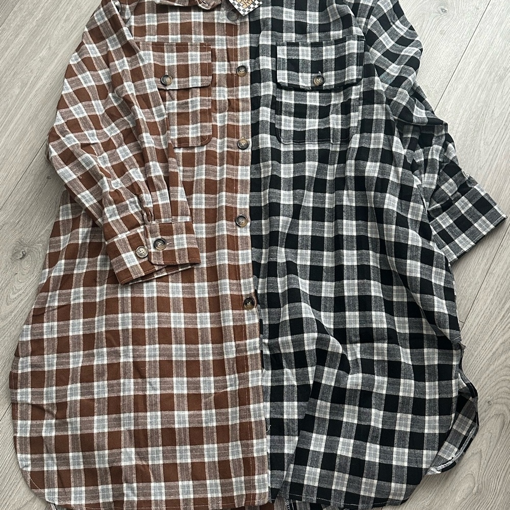 Dressed In Lala Fall Flannel Dress L/XL